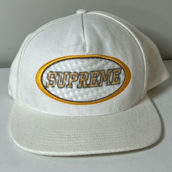 SUPREME Overlay Hologram 5 Panel White Hat NYC - Picture 1 of 6